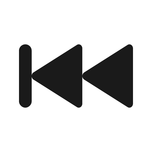 Fast backward icon, solid style, from Feather Icon