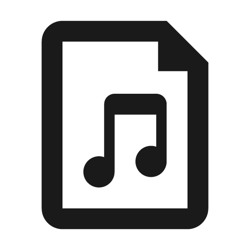 File audio icon, solid style, from Feather Icon