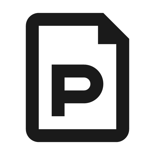 File powerpoint icon, solid style, from Feather Icon