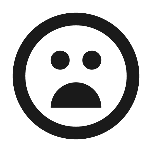 Frowing icon, solid style, from Feather Icon