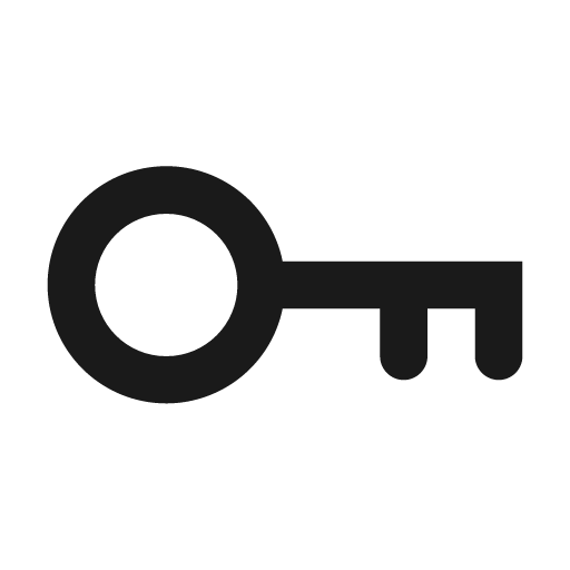 Key icon, solid style, from Feather Icon