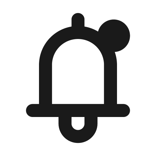 Notice active icon, solid style, from Feather Icon