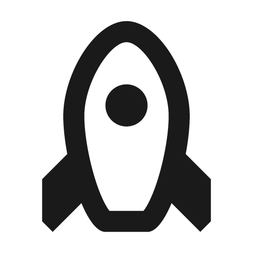 Rocket icon, solid style, from Feather Icon