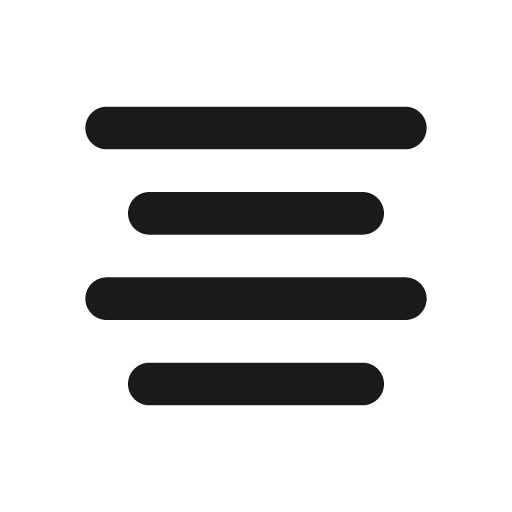 Text align center icon, solid style, from Feather Icon