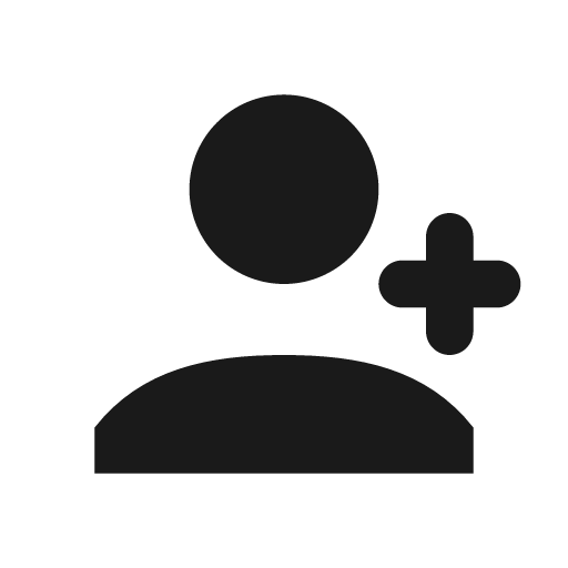 User plus icon, solid style, from Feather Icon