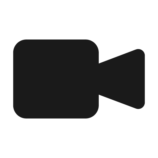 Video icon, solid style, from Feather Icon