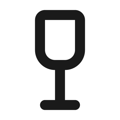 Wine glass icon, solid style, from Feather Icon