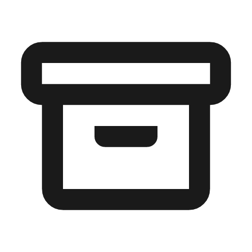 Archive outline icon, outline style, from Flowbite Icons
