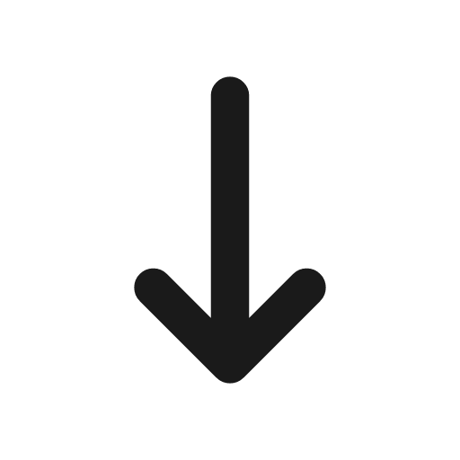 Arrow down outline icon, outline style, from Flowbite Icons