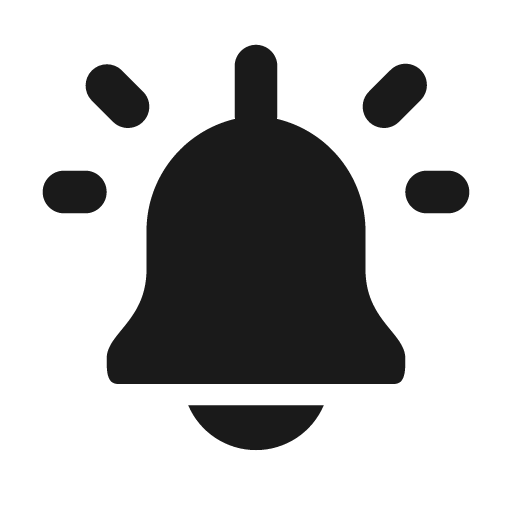 Bell ring solid icon, filled style, from Flowbite Icons