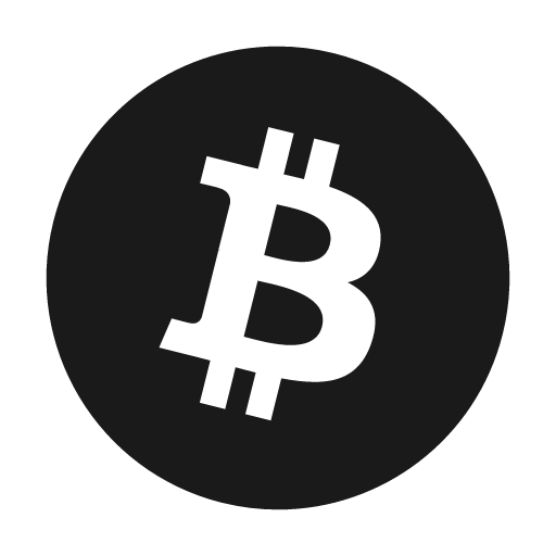 Bitcoin solid icon, filled style, from Flowbite Icons