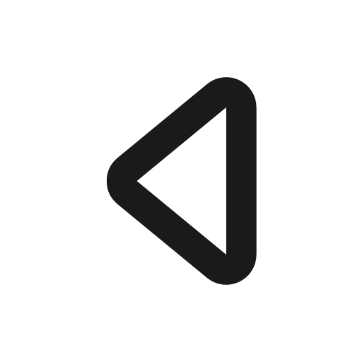 Caret left outline icon, outline style, from Flowbite Icons