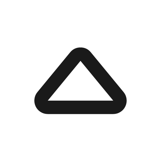 Caret up outline icon, outline style, from Flowbite Icons