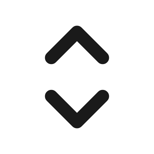 Chevron sort outline icon, outline style, from Flowbite Icons