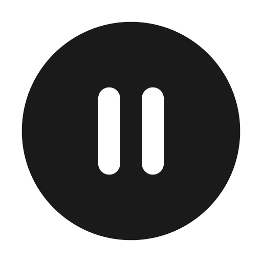 Circle pause solid icon, filled style, from Flowbite Icons