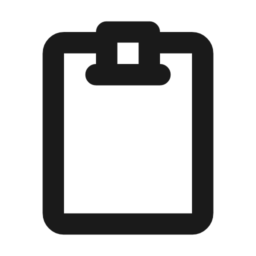Clipboard clean outline icon, outline style, from Flowbite Icons