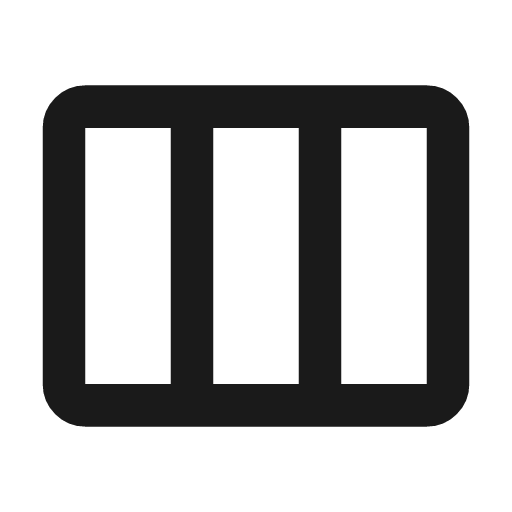 Column outline icon, outline style, from Flowbite Icons