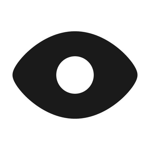 Eye solid icon, filled style, from Flowbite Icons