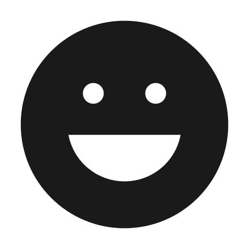 Face laugh solid icon, filled style, from Flowbite Icons