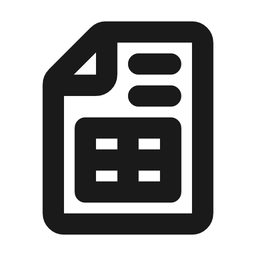 File invoice outline icon, outline style, from Flowbite Icons