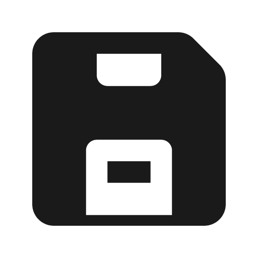 Floppy disk alt solid icon, filled style, from Flowbite Icons