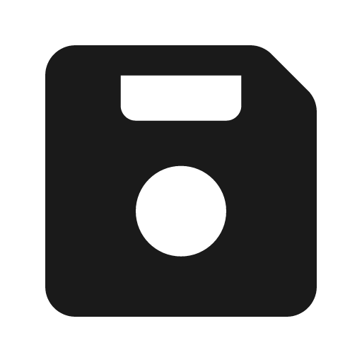 Floppy disk solid icon, filled style, from Flowbite Icons