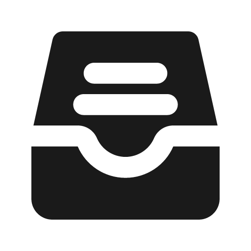 Inbox full solid icon, filled style, from Flowbite Icons