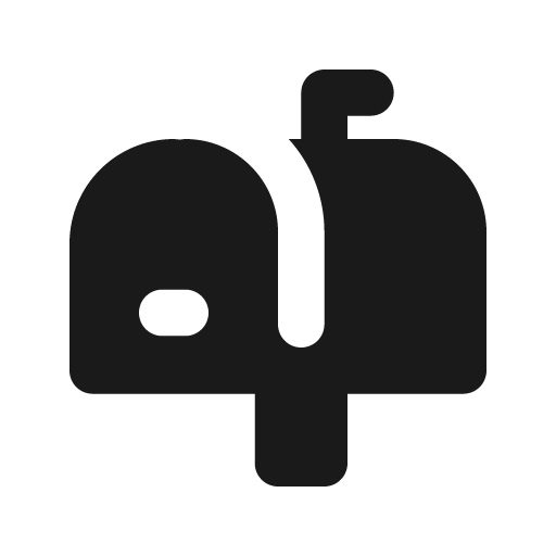 Mail box solid icon, filled style, from Flowbite Icons