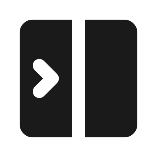 Open sidebar alt solid icon, filled style, from Flowbite Icons