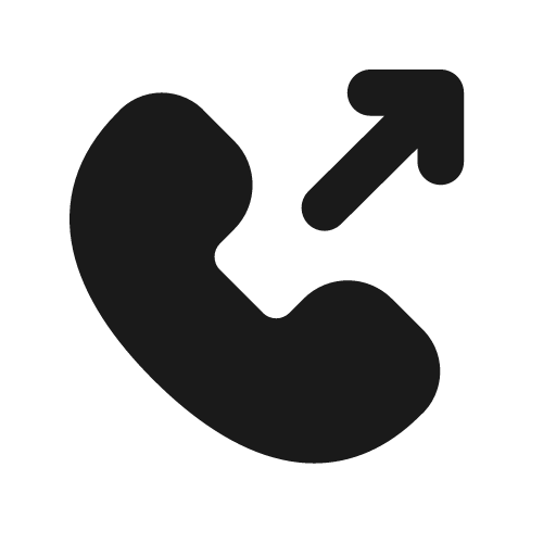 Outgoing call solid icon, filled style, from Flowbite Icons