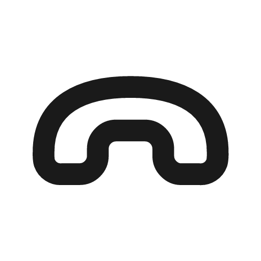 Phone hangup outline icon, outline style, from Flowbite Icons