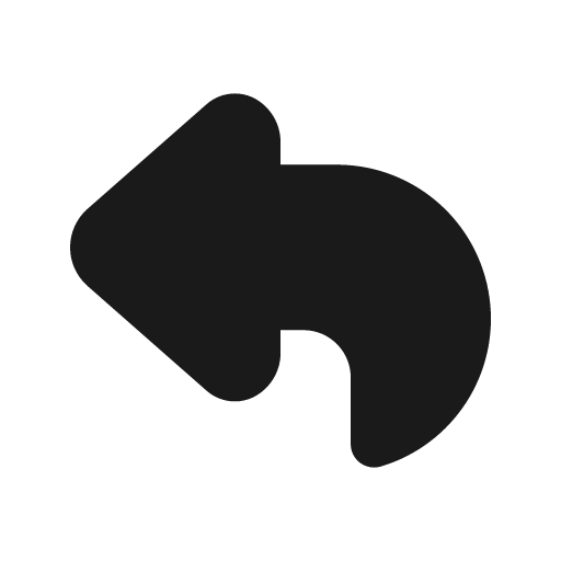 Reply solid icon, filled style, from Flowbite Icons