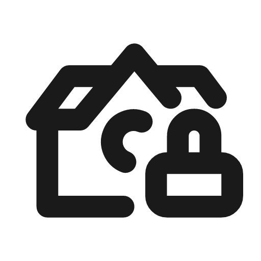 School lock alt outline icon, outline style, from Flowbite Icons