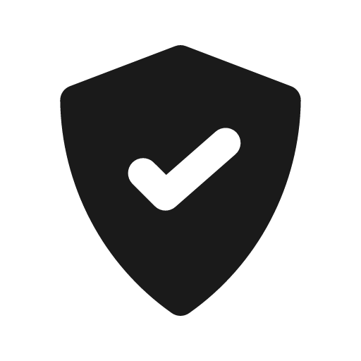 Shield check solid icon, filled style, from Flowbite Icons