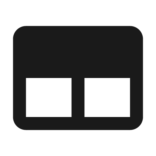 Table column solid icon, filled style, from Flowbite Icons