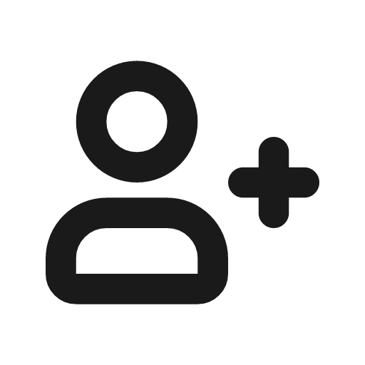 User add outline icon, outline style, from Flowbite Icons