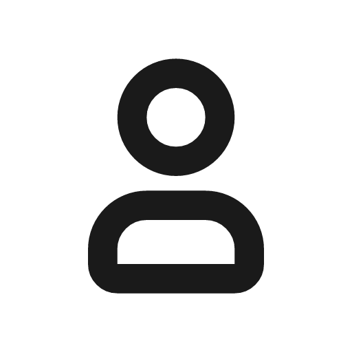 User outline icon, outline style, from Flowbite Icons