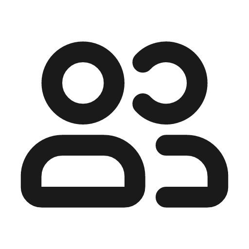Users outline icon, outline style, from Flowbite Icons