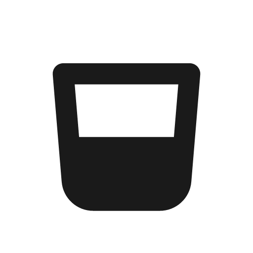 Whiskey glass solid icon, filled style, from Flowbite Icons