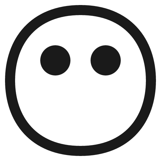 Face without mouth icon, solid style, from Fluent Emoji High Contrast