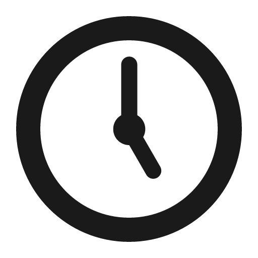 Five oclock icon, solid style, from Fluent Emoji High Contrast