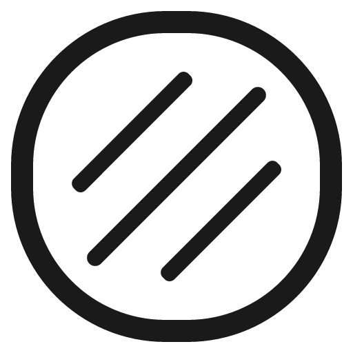 Flatbread icon, solid style, from Fluent Emoji High Contrast