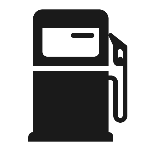 Fuel pump icon, solid style, from Fluent Emoji High Contrast