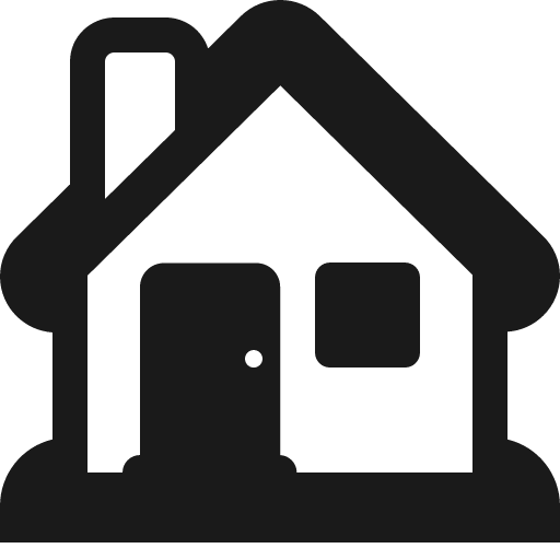 House icon, solid style, from Fluent Emoji High Contrast