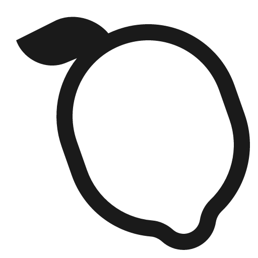 Lemon icon, solid style, from Fluent Emoji High Contrast