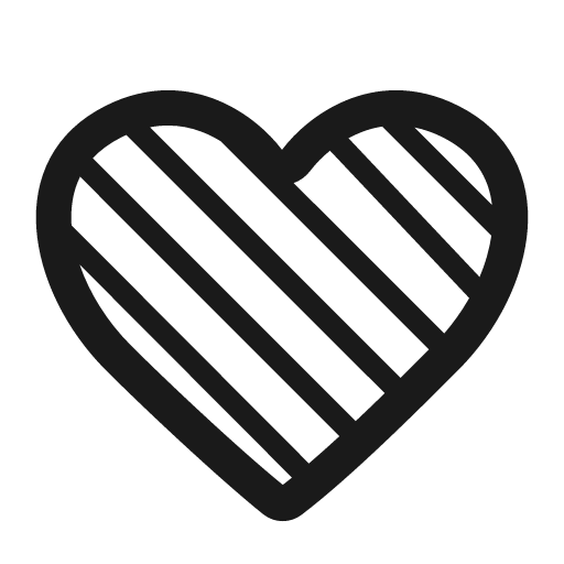 Light blue heart icon, solid style, from Fluent Emoji High Contrast
