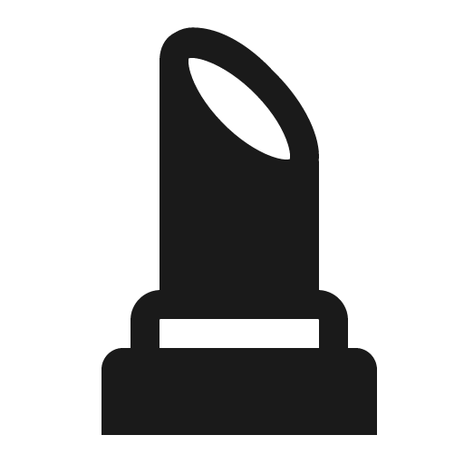 Lipstick icon, solid style, from Fluent Emoji High Contrast