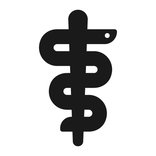 Medical symbol icon, solid style, from Fluent Emoji High Contrast