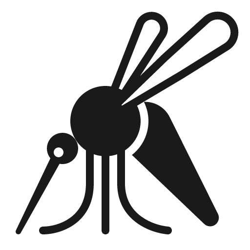 Mosquito icon, solid style, from Fluent Emoji High Contrast