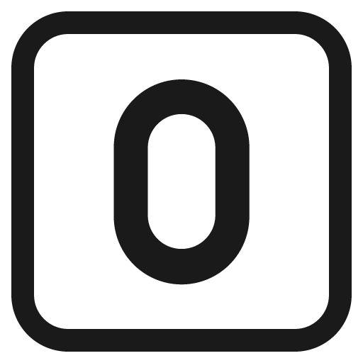O button blood type icon, solid style, from Fluent Emoji High Contrast